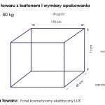 Elektrischer Kosmetikstuhl Luxus schwarz