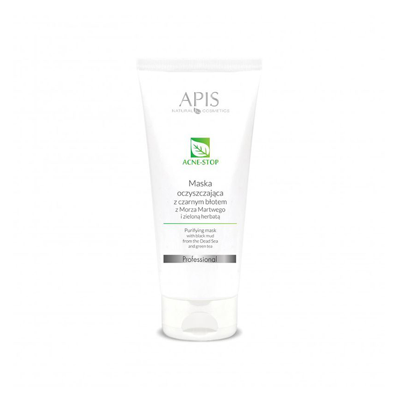 Apis Akne-Stopp-Reinigungsmaske mit schwarzem Schlamm 200 ml