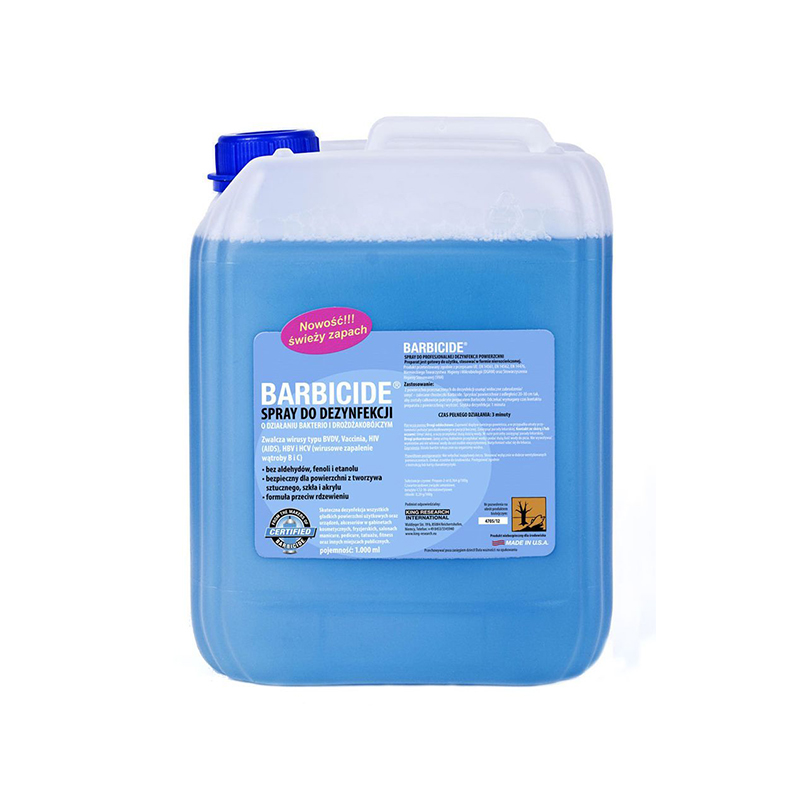 Barbizid-Spray zur Desinfektion aller duftenden Oberflächen - Nachfüllpackung 5 L
