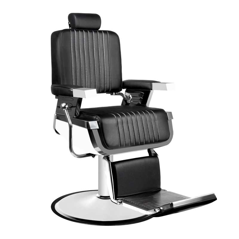 Barber Hair System Royal X schwarzer Friseurstuhl