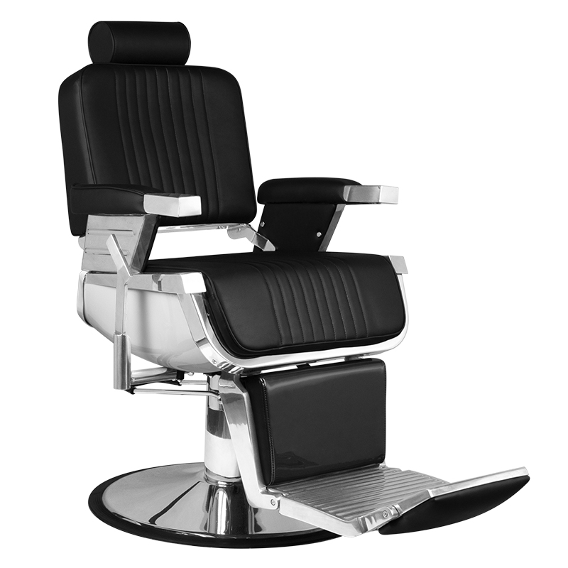 Barber Hair System Royal X schwarzer Friseurstuhl