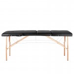 Klappbare Massageliege Holz Komfort Activ Fizjo 3-Segment schwarz