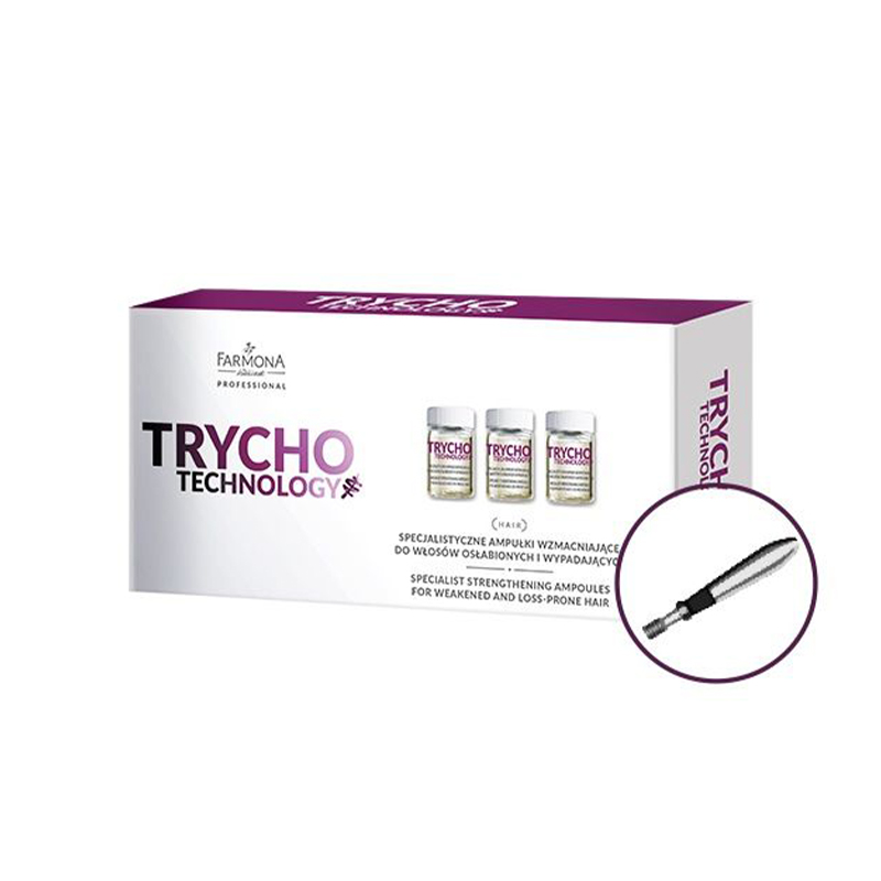 FARMONA TRYCHO TECHNOLOGY Spezial-Kräftigungsampullen für geschwächtes und ausfallendes Haar 10x5ml