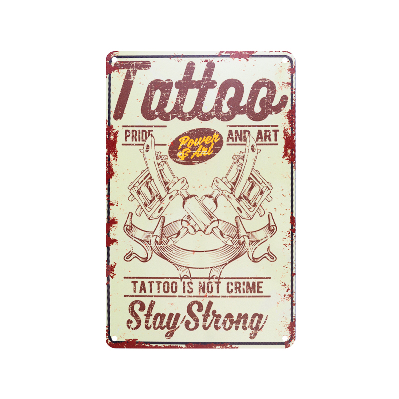 Dekorative Plakette Tattoo TA109