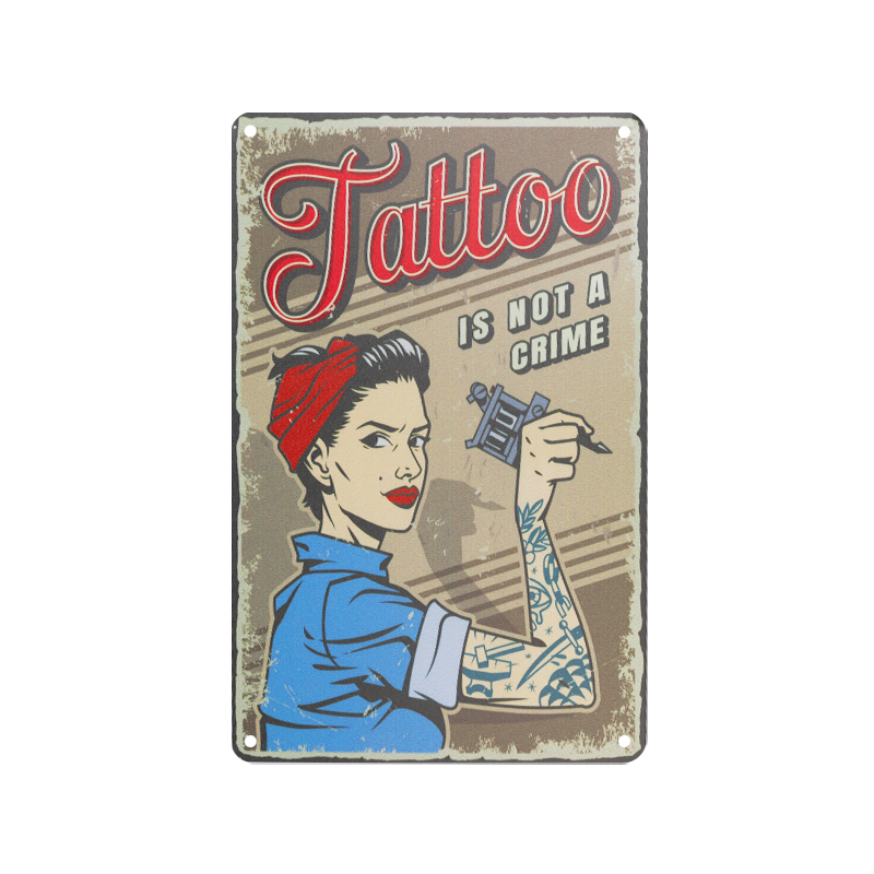 Dekorative Plakette Tattoo TA133
