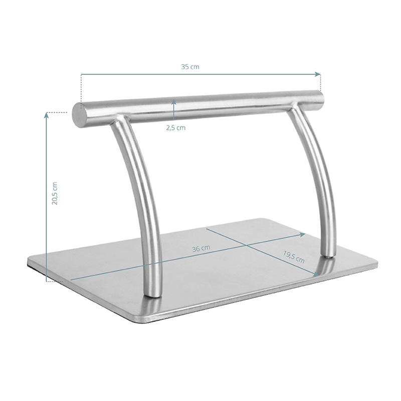 Gabbiano Friseurhocker AL403 Chrom