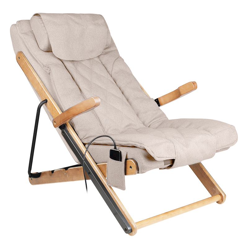 Sakura Relax Klappsessel mit Massagegerät beige