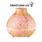 Aroma Diffusor Luftbefeuchter Spa 10 helles Holz 400 ml + Timer