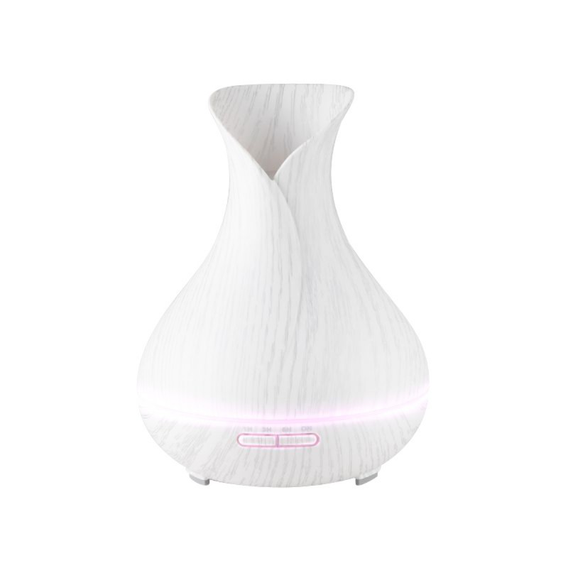 Aroma Diffusor Luftbefeuchter Spa 15 Weiß Holz 400 ml + Timer