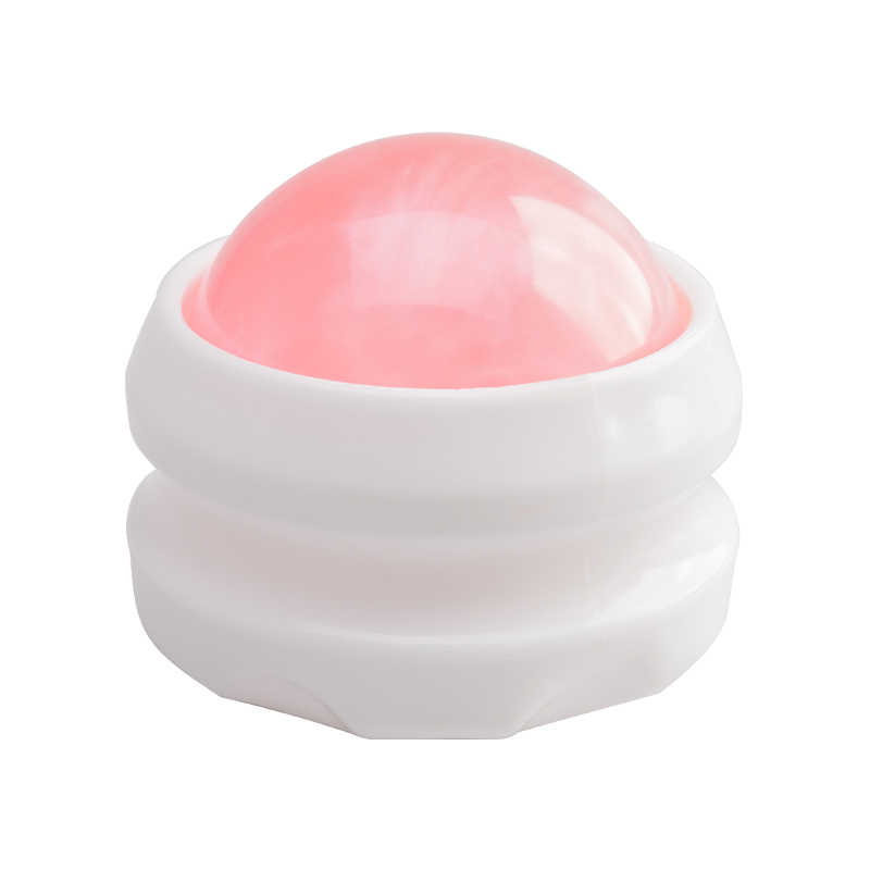 Weißer und rosafarbener Massageball