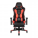 Premium 557 Gaming-Stuhl mit Fußstütze rot