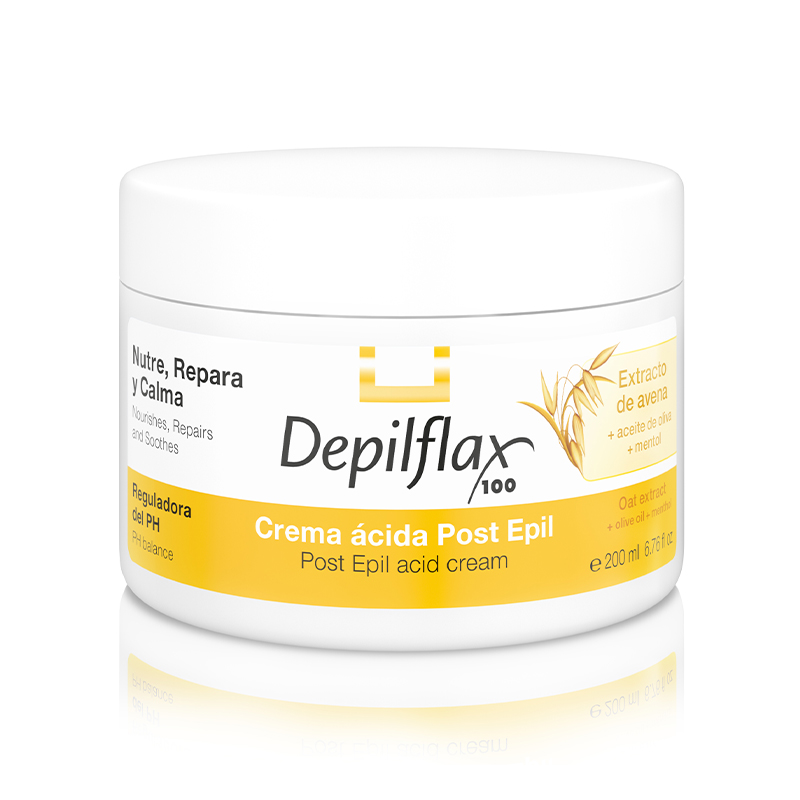 Depilflax 100 Creme mit Glykolsäure nach der Enthaarung 200 ml