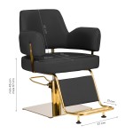 Gabbiano Friseurstuhl Linz gold schwarz