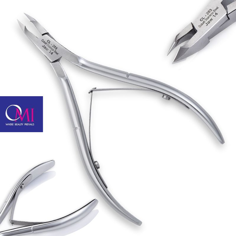 Omi pro-line cążki CL-203 cuticle nippers jaw12 /4 mm lap joint