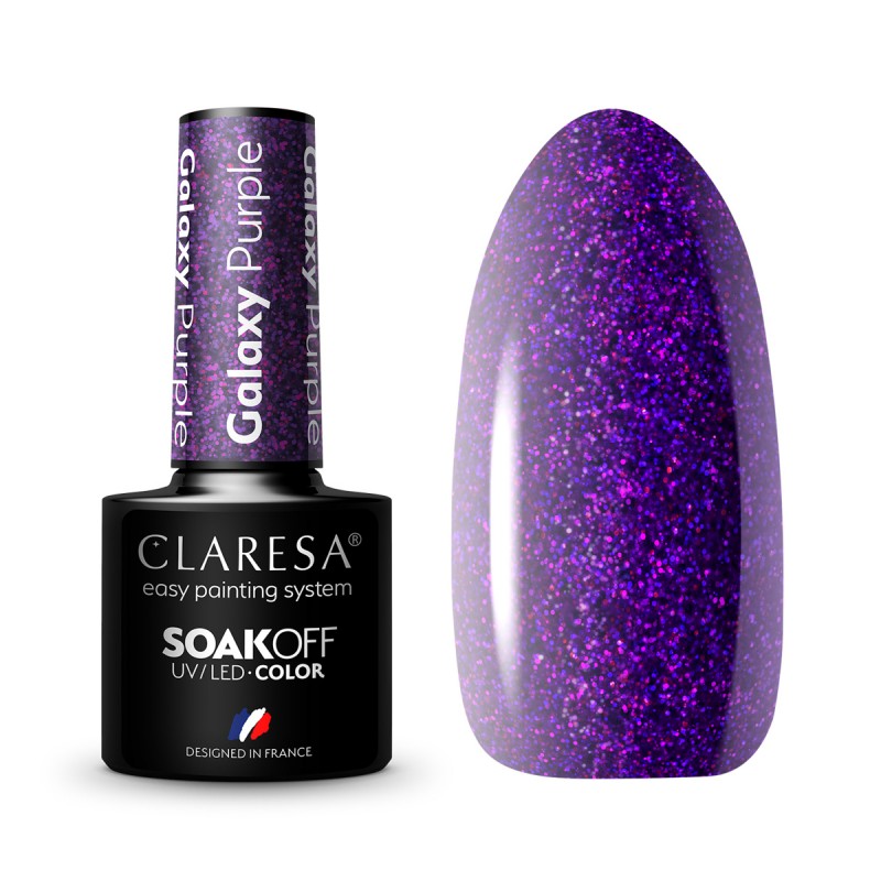 CLARESA Gel-Nagellack Galaxy Purple 5g