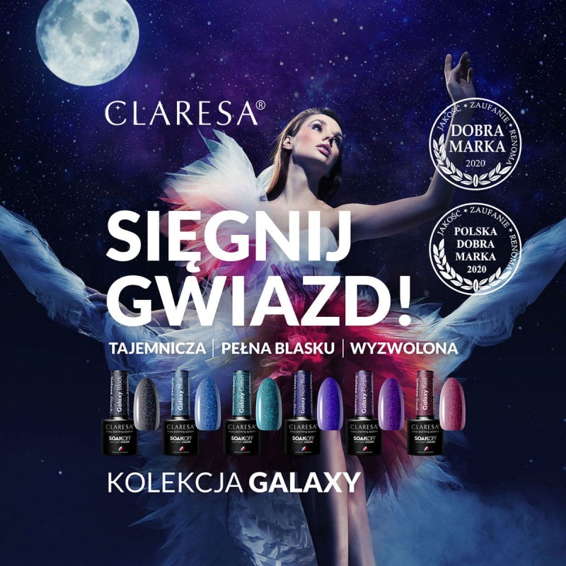 CLARESA Gel-Nagellack Galaxy Purple 5g