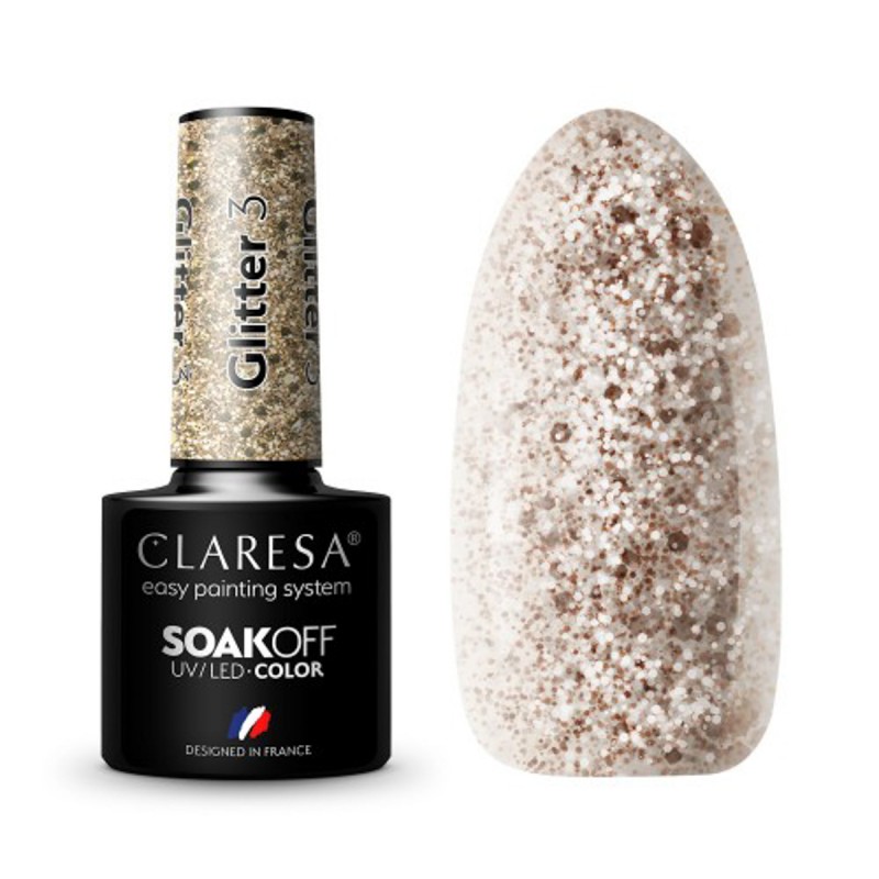 CLARESA Hybrid-Nagellack GLITTER 3 -5g