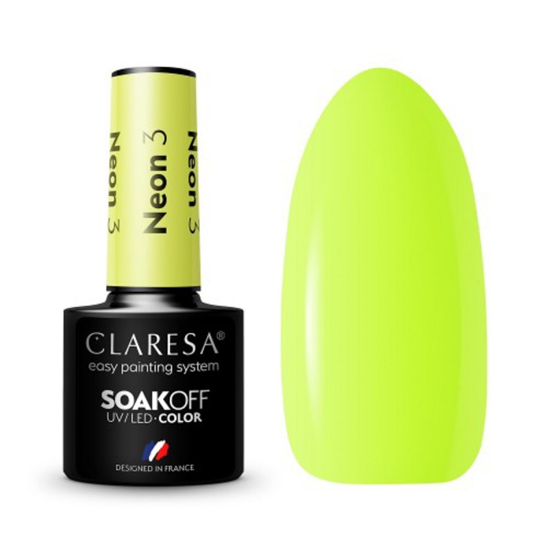 CLARESA Hybrid-Nagellack NEON 3 -5g