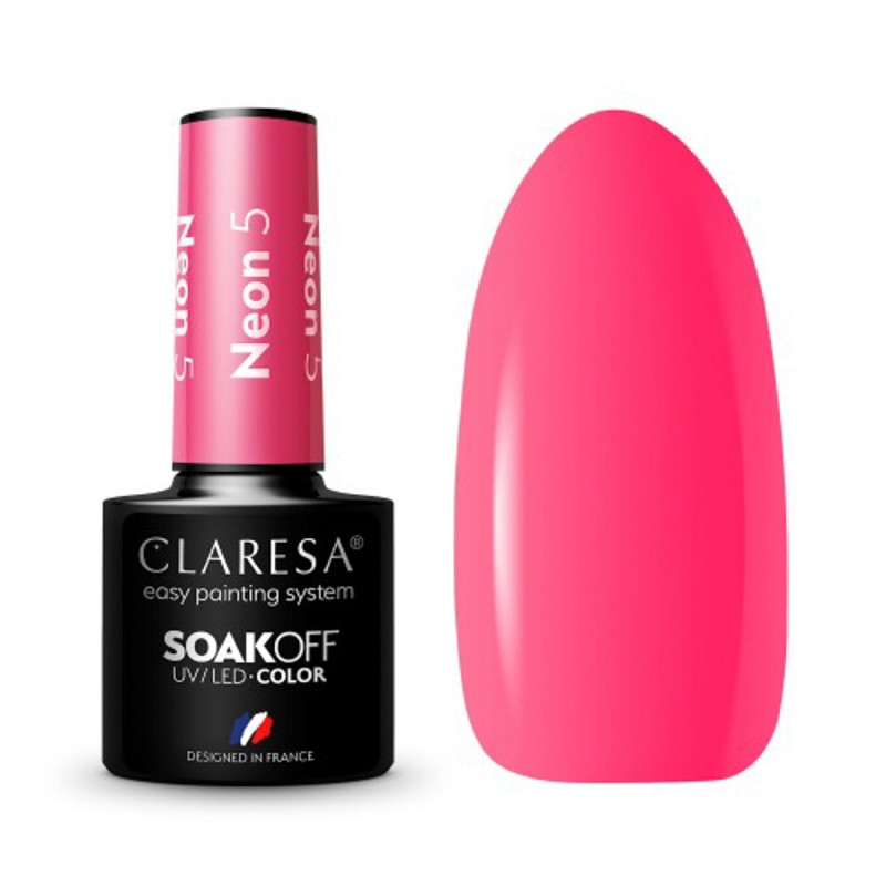 CLARESA Hybrid-Nagellack NEON 5 -5g