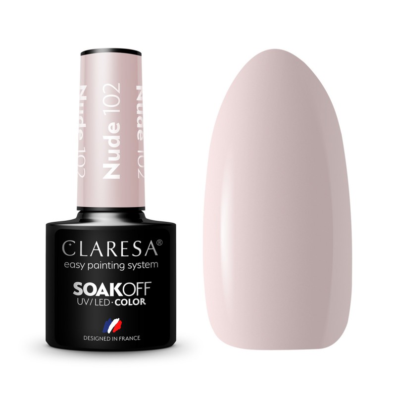 CLARESA Hybrid-Nagellack NUDE 102 -5g