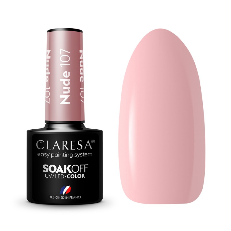 CLARESA Hybrid-Nagellack NUDE 107 -5g