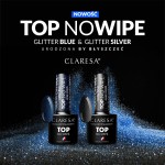 CLARESA Top No Wipe 5g Glitzer Blau