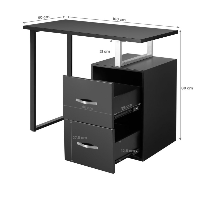 Kosmetiktisch YR-005 schwarz