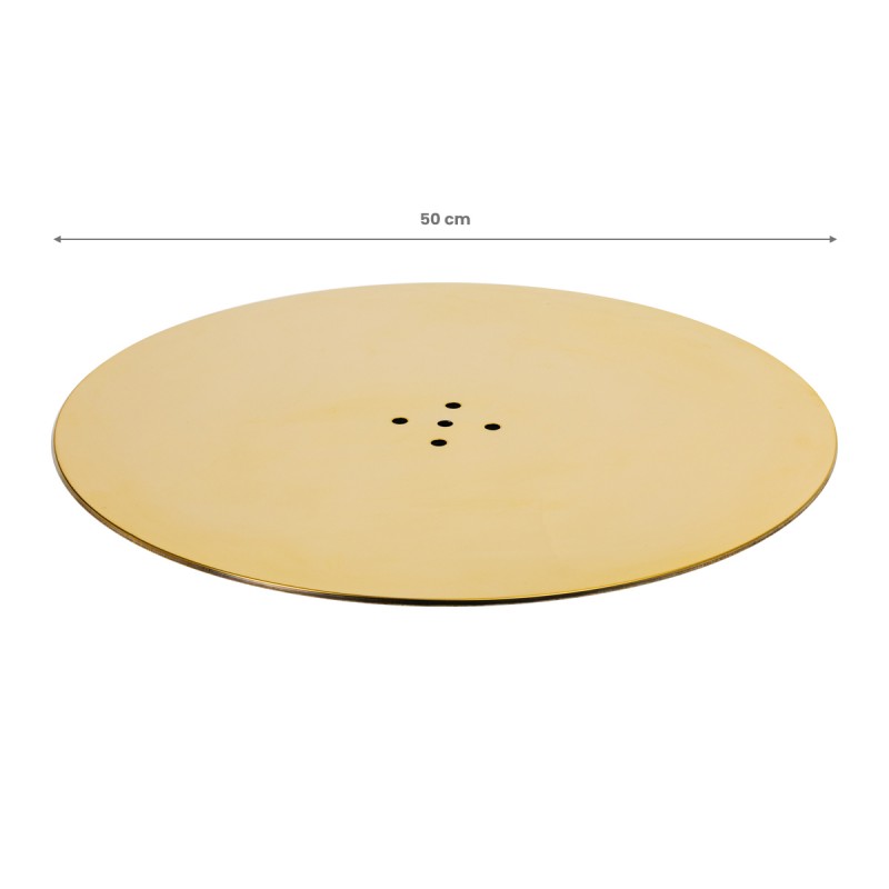 Bodenplatte Basis für einen runden goldenen Friseurstuhl L010
