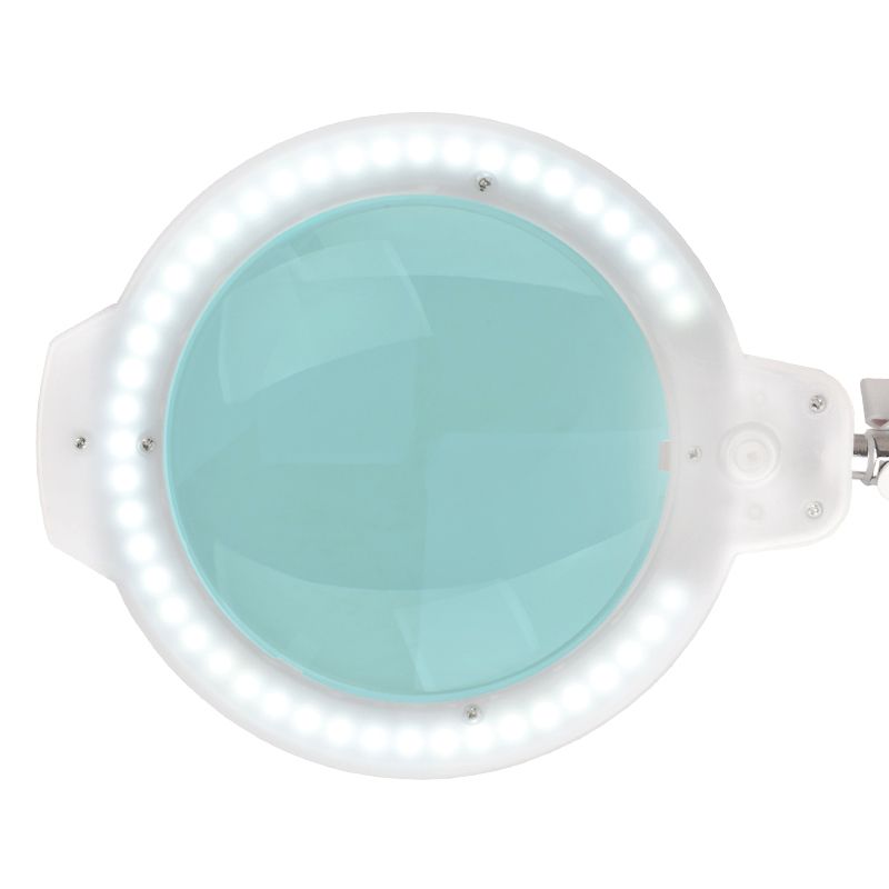 LED-Lupenleuchte Glow Moonlight 8012/5' weiß für die Tischplatte
