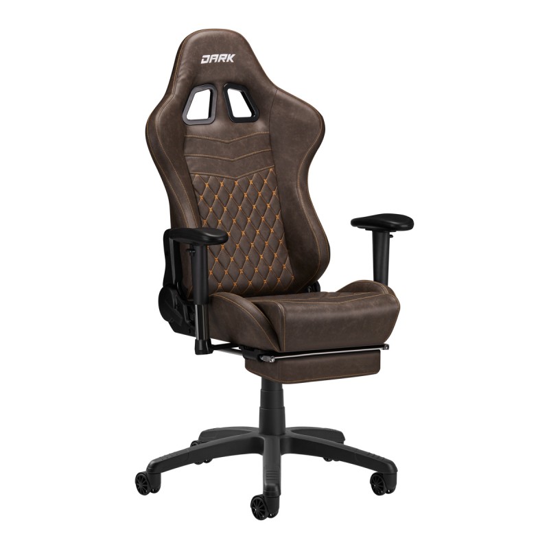 Dunkelbrauner Premium-Gaming-Stuhl