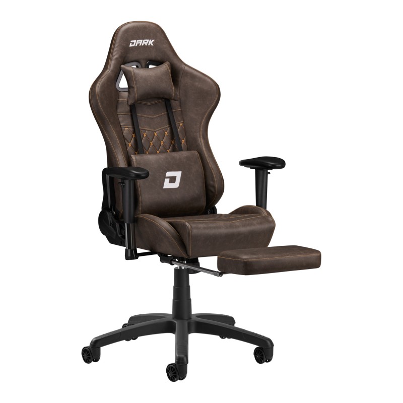 Dunkelbrauner Premium-Gaming-Stuhl