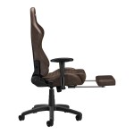 Dunkelbrauner Premium-Gaming-Stuhl