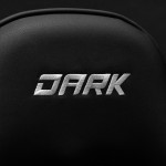 Dunkelschwarzer/grauer Gaming-Stuhl