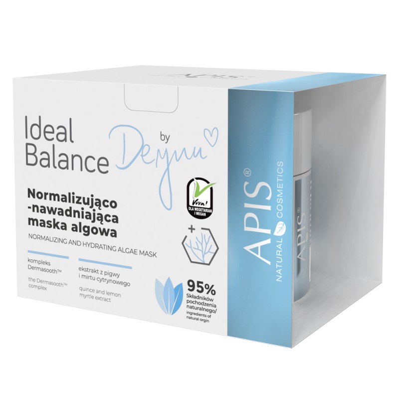 Apis ideal balance by deynn, normalisierende und feuchtigkeitsspendende Algenmaske 100 ga 100 g