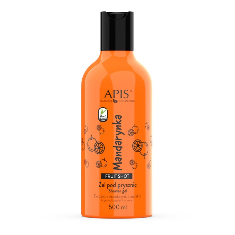 Apis Fruit Shot, Mandarine Duschgel 500 ml