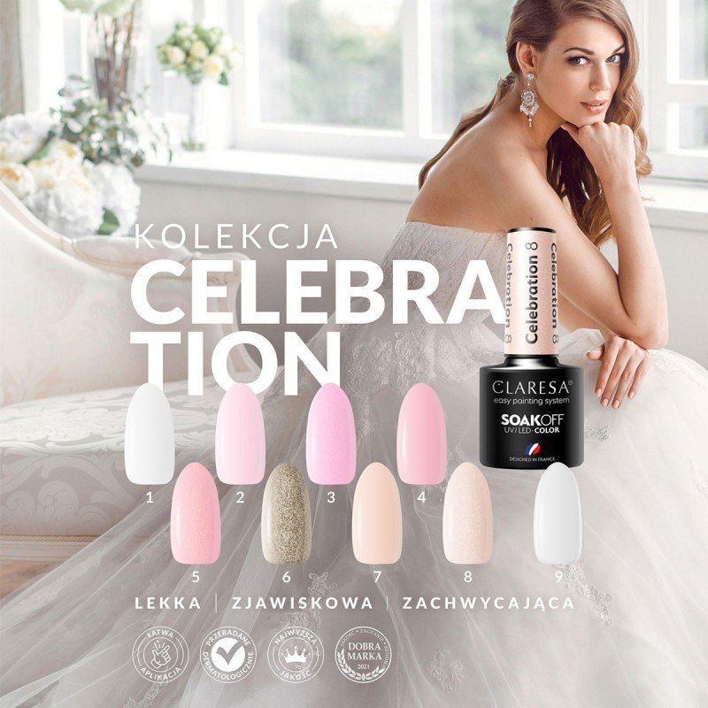 CLARESA Hybrid-Nagellack CELEBRATION 2 -5g