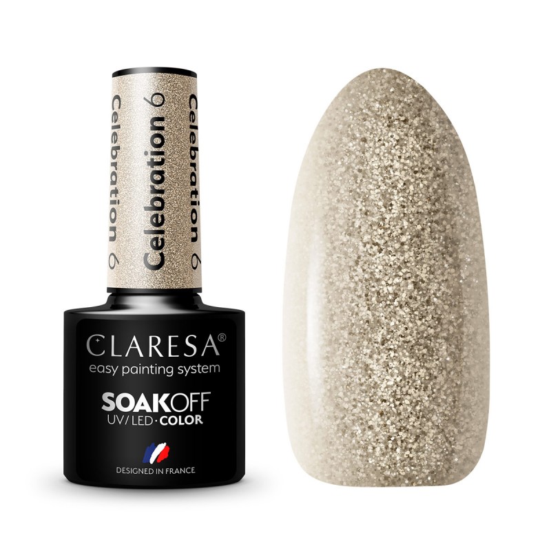 CLARESA Hybrid-Nagellack CELEBRATION 6 -5g