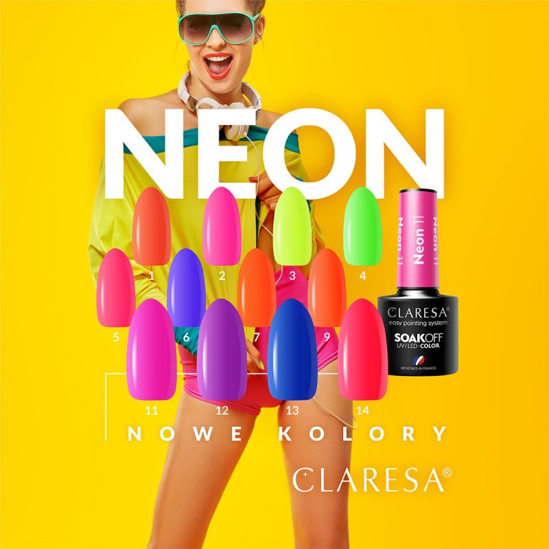 CLARESA Hybrid-Nagellack NEON 11 -5g