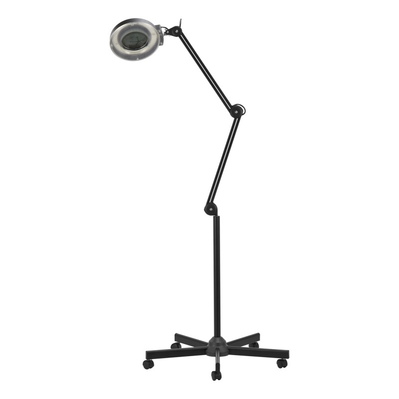 S5 LED-Lupenlampe + verstellbares LED-Stativ Lichtstärke schwarz