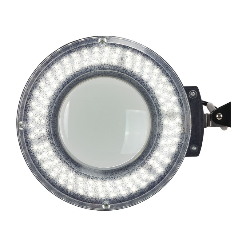 S5 LED-Lupenlampe + verstellbares LED-Stativ Lichtstärke schwarz