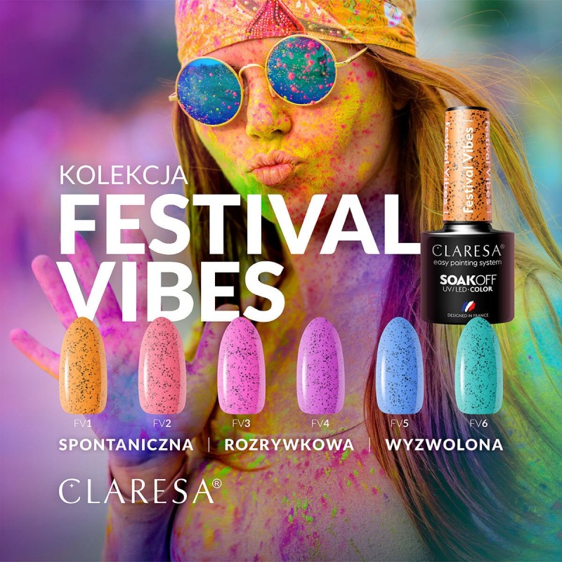 CLARESA Festival Vibes 3 -5g Hybrid-Nagellack