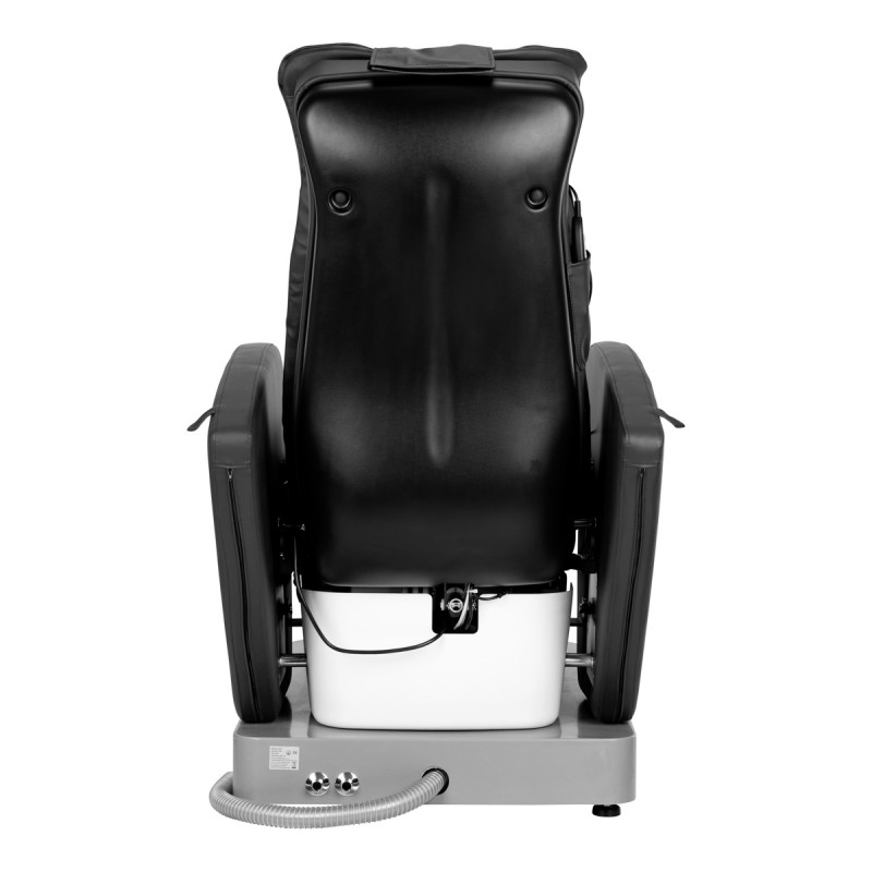 Spa-Pedikürstuhl Azzurro 016C schwarz mit Rückenmassage und Hydromassage