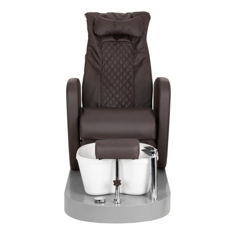 Spa-Pedikürstuhl Azzurro 016C braun mit Rückenmassage und Hydromassage