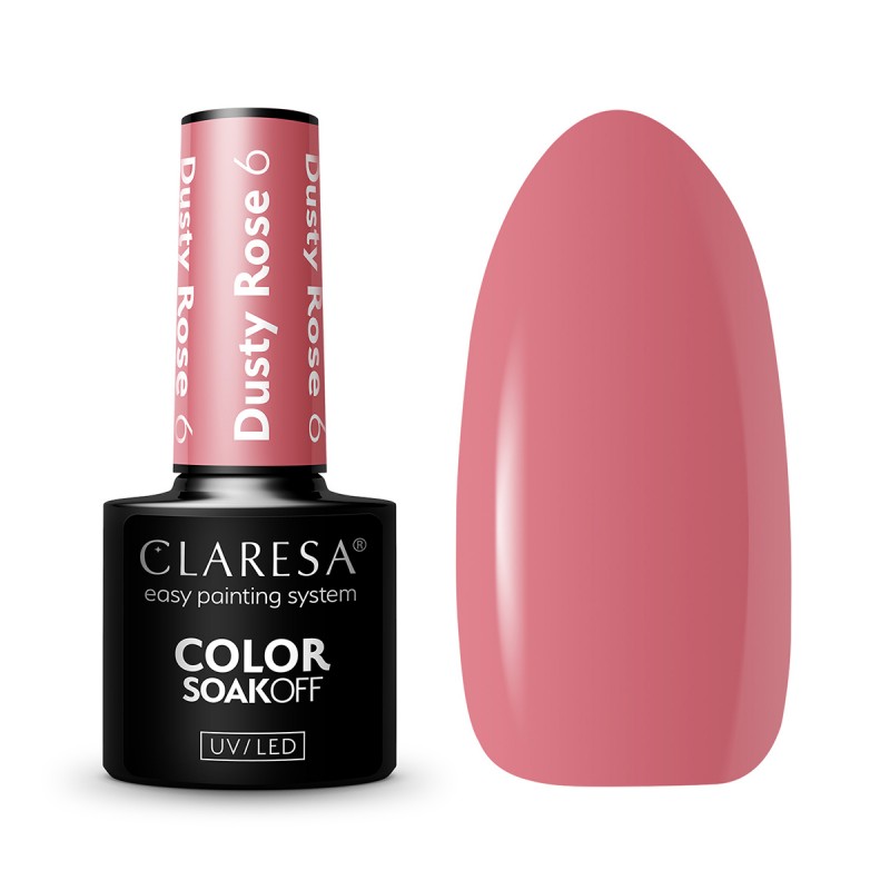 CLARESA Hybrid Nagellack DUSTY ROSE 6 -5g