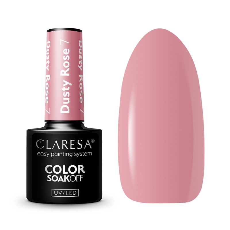 CLARESA Hybrid-Nagellack DUSTY ROSE 7 -5g