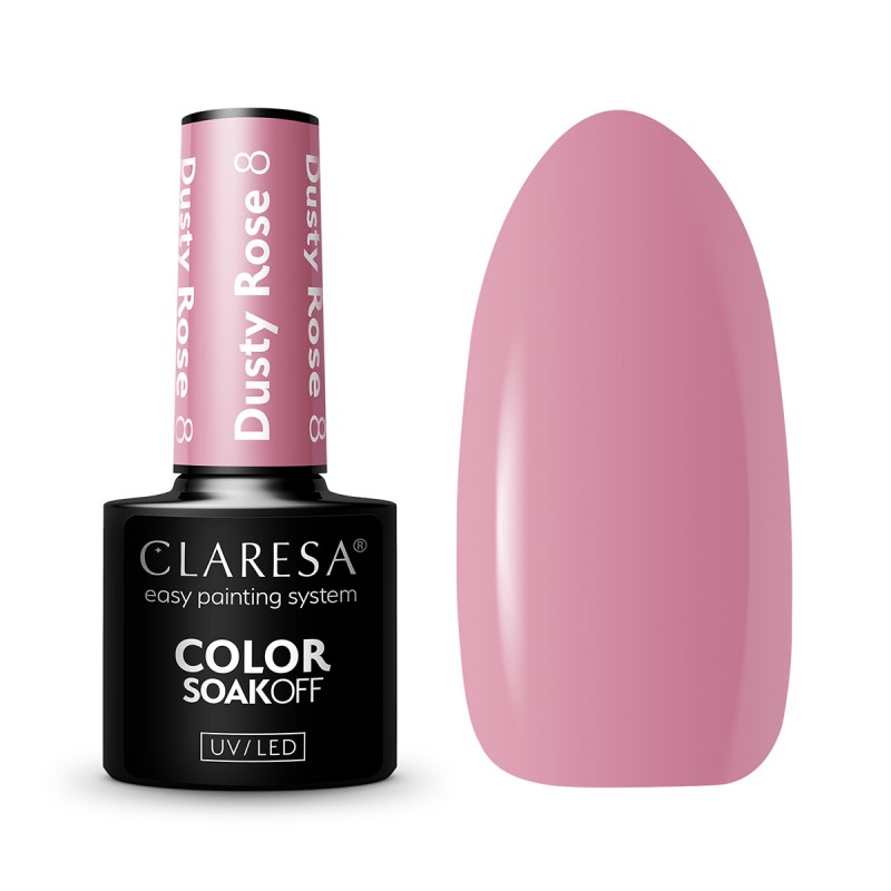 CLARESA Hybrid-Nagellack DUSTY ROSE 8 -5g