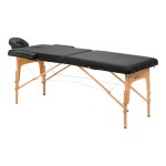 Comfort Activ Fizjo Lux 2-teilige Holzklappmassageliege 190x70 schwarz