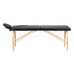 Comfort Activ Fizjo Lux 2-teilige Holzklappmassageliege 190x70 schwarz
