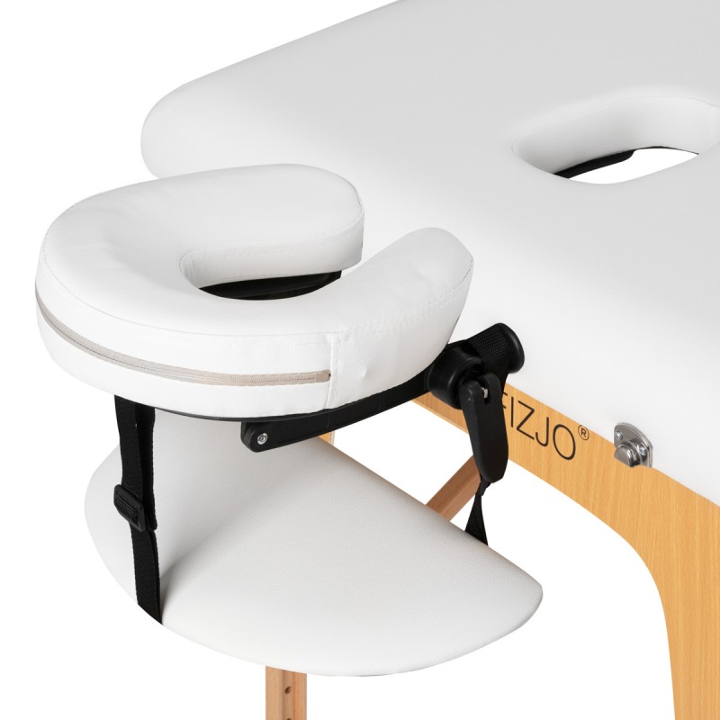 Comfort Activ Fizjo Lux 2-teilige Massageliege aus Holz klappbar 190x70 WEISS
