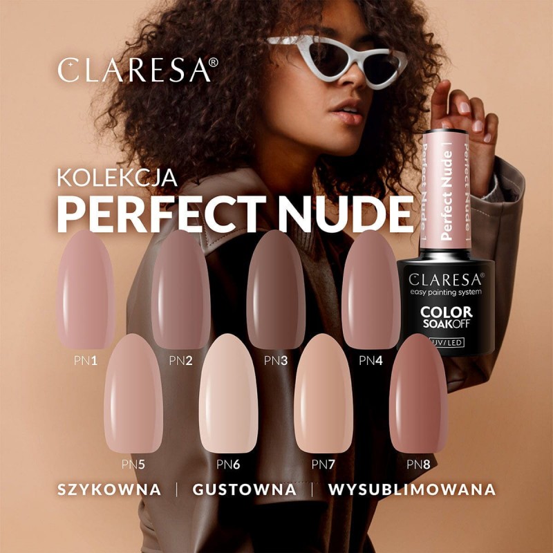 CLARESA PERFECT NUDE 1 -5g Hybrid-Nagellack